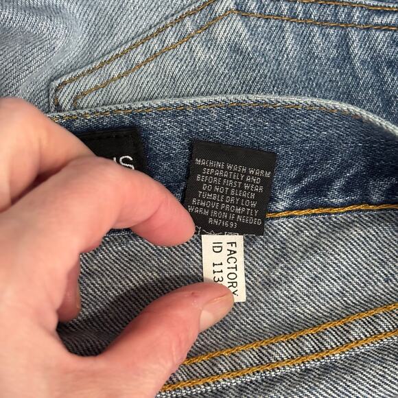 VTG Express Jeans Womens Size 7/8S Low Rise Bootcut Faded Whiskers Cotton Skater - Picture 12 of 12